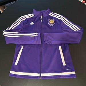 Orlando City Adidas track jacket purple medium